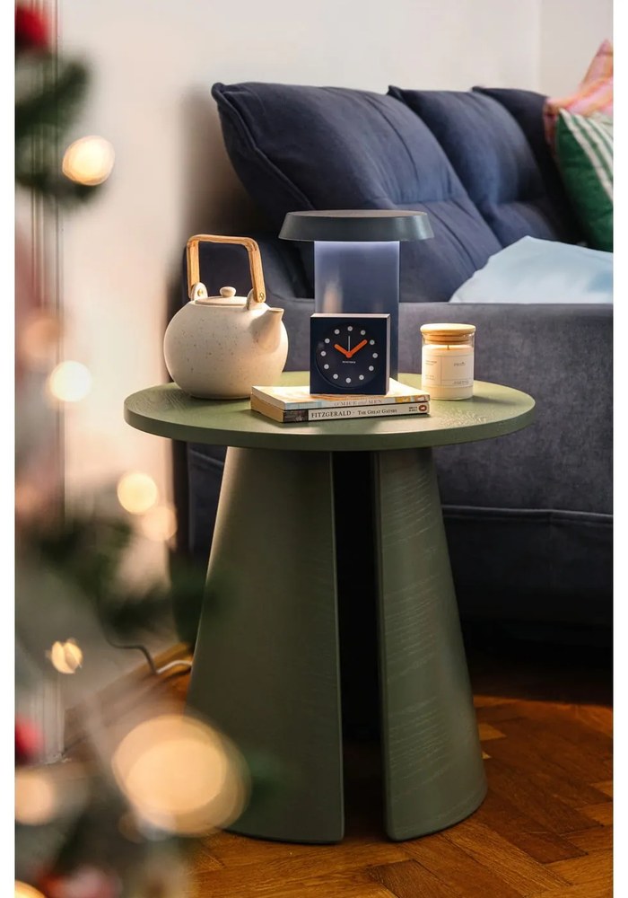 Тъмносиньо кадифено ъглово канапе L, десен ъгъл Stylish Stan - Miuform