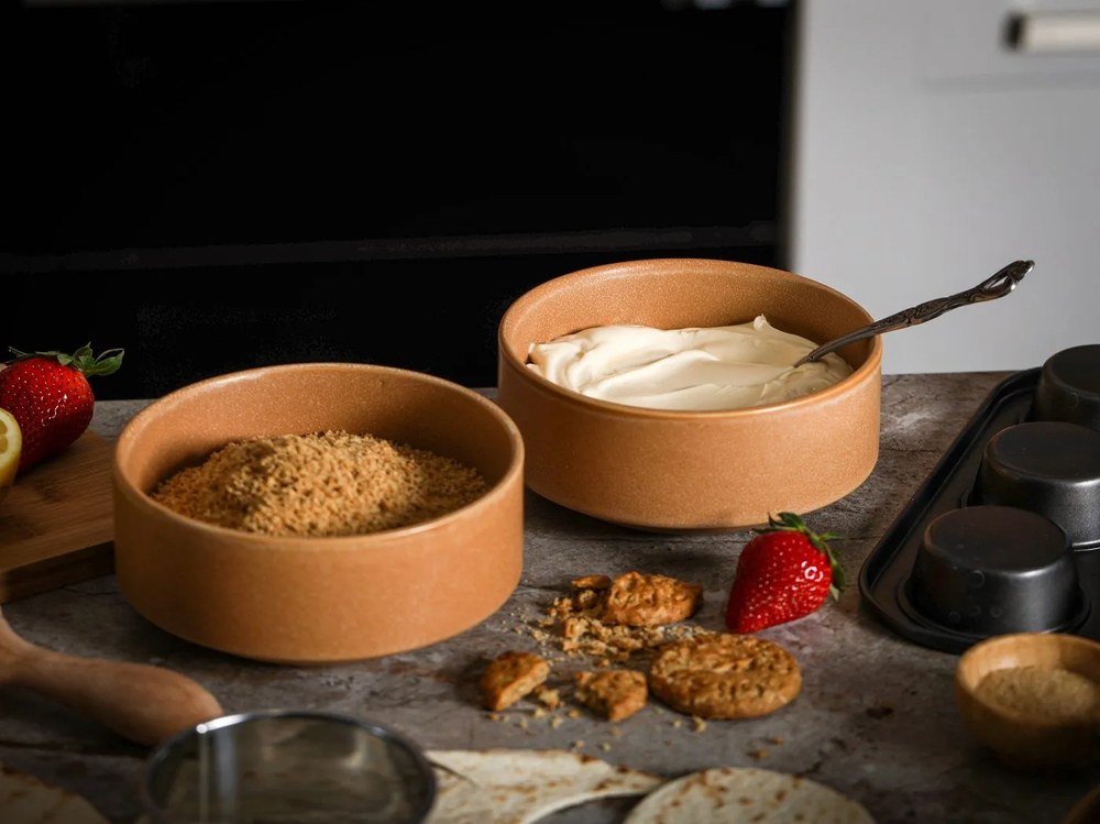 Керамичен тухленооранжев комплект от 12 части Malia - Bonami Selection