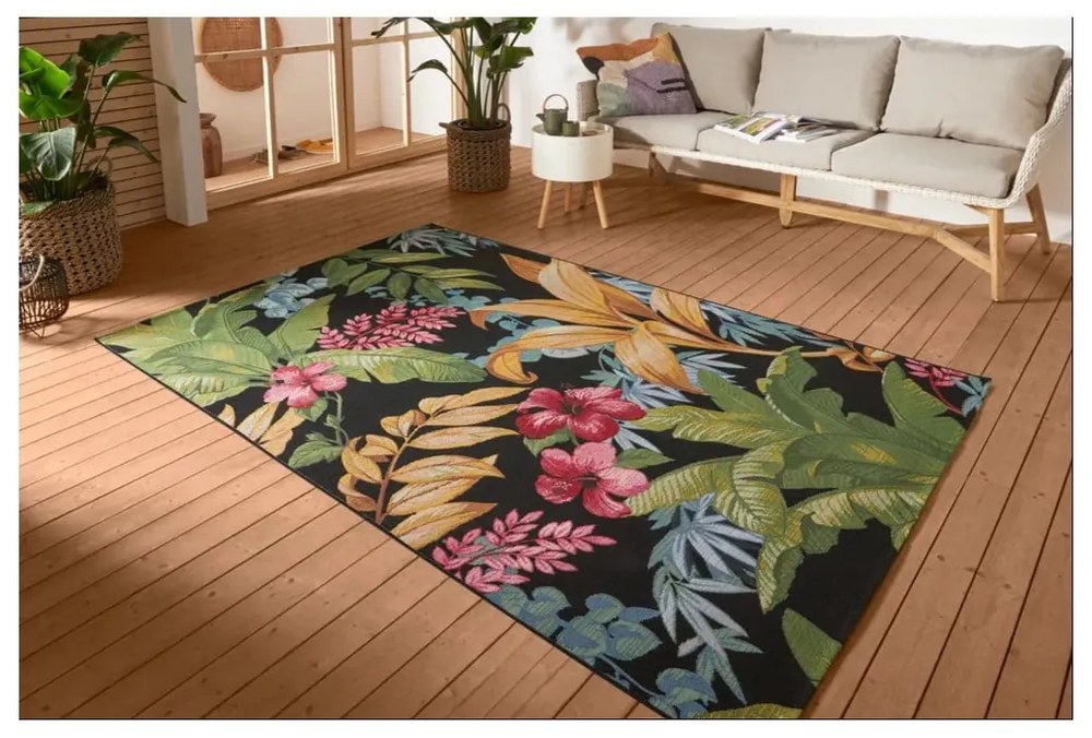 Черен външен килим 160x235 cm Flair – Hanse Home