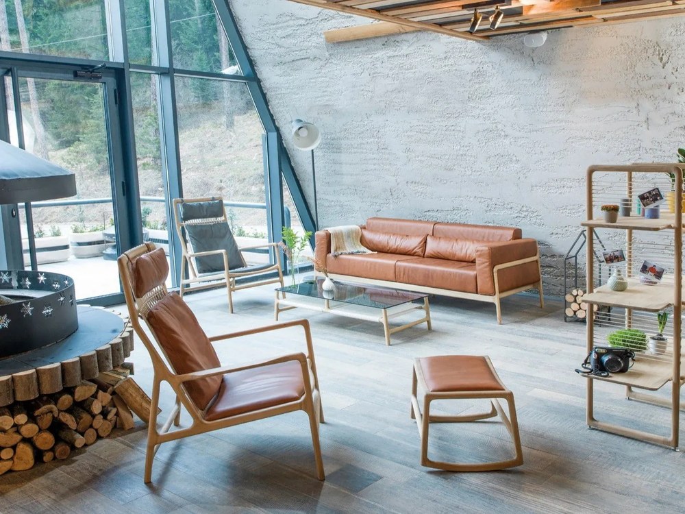 Библиотека за книги от масивна дъбова дървесина , височина 140 cm Muse - Gazzda