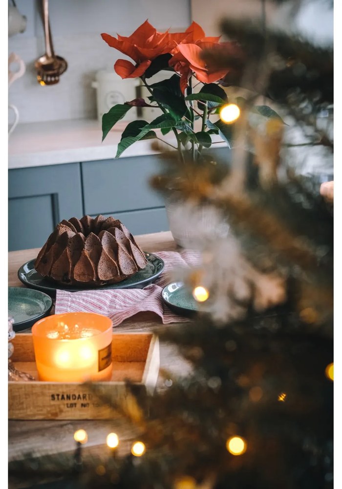 Зелена/черна глинена чиния ø 27 cm Gastro Green/Black – Bitz