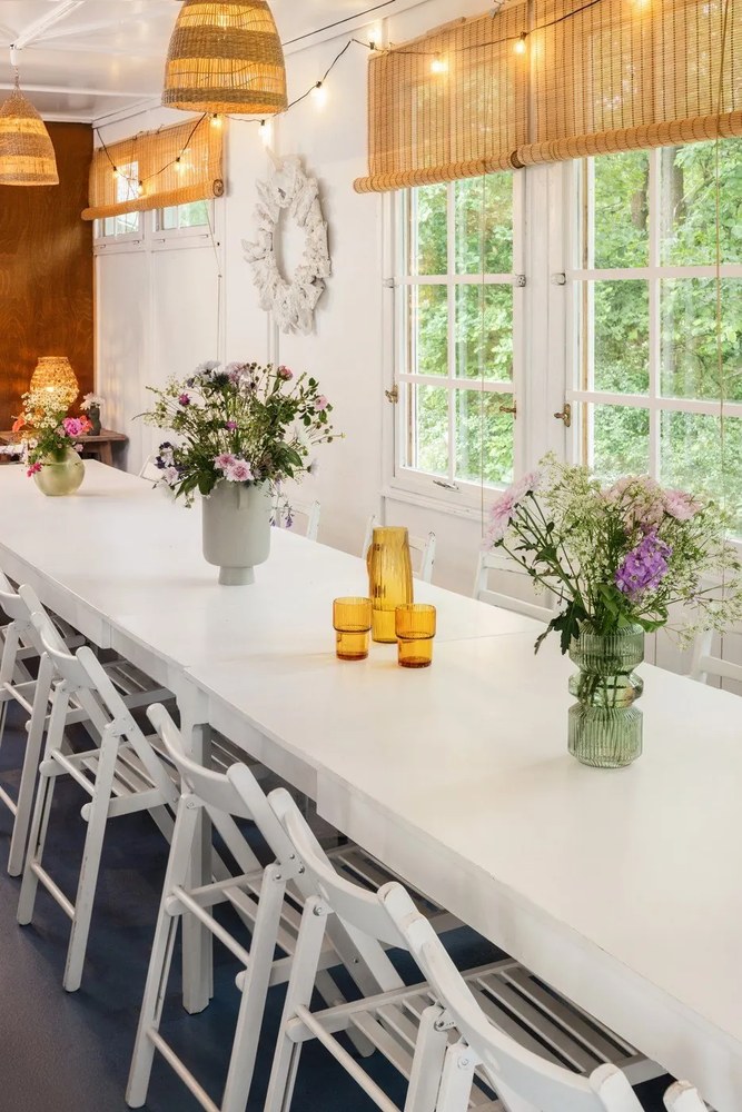 Зелена стъклена ваза - House Nordic