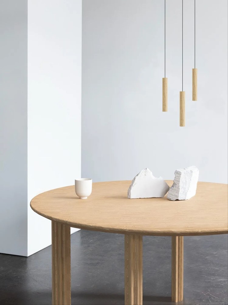 Кръгла дъбова маса за хранене ø 120 cm Comfort Circle - UMAGE