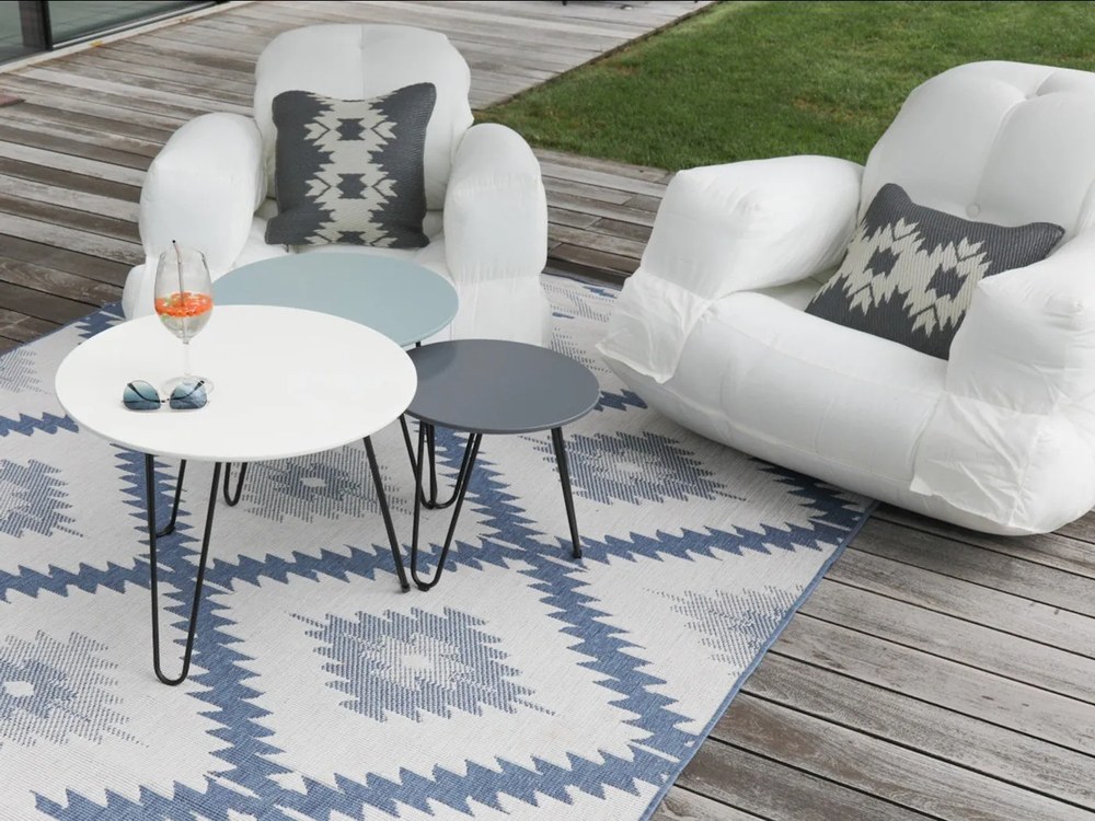 Design OUT™ Hippo бял външен фотьойл Out Hippo - Karup Design