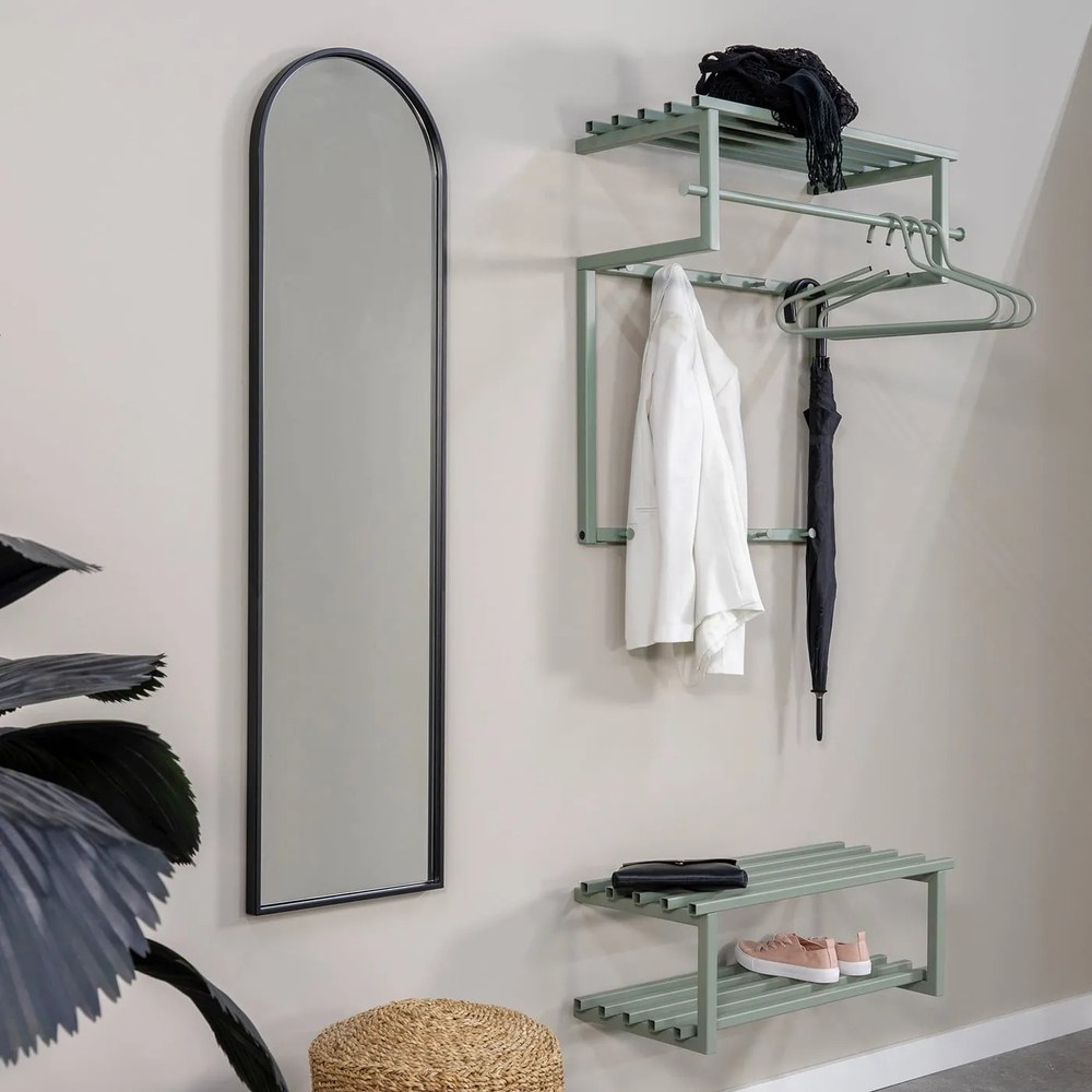 Зелено-сива метална етажерка за обувки Marco - Spinder Design