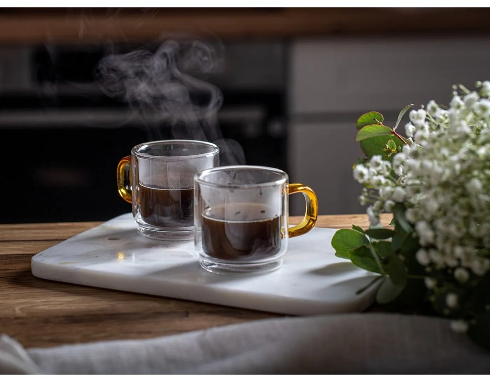 Комплект от 2 чаши с двойна стена , 80 ml Amber - Vialli Design