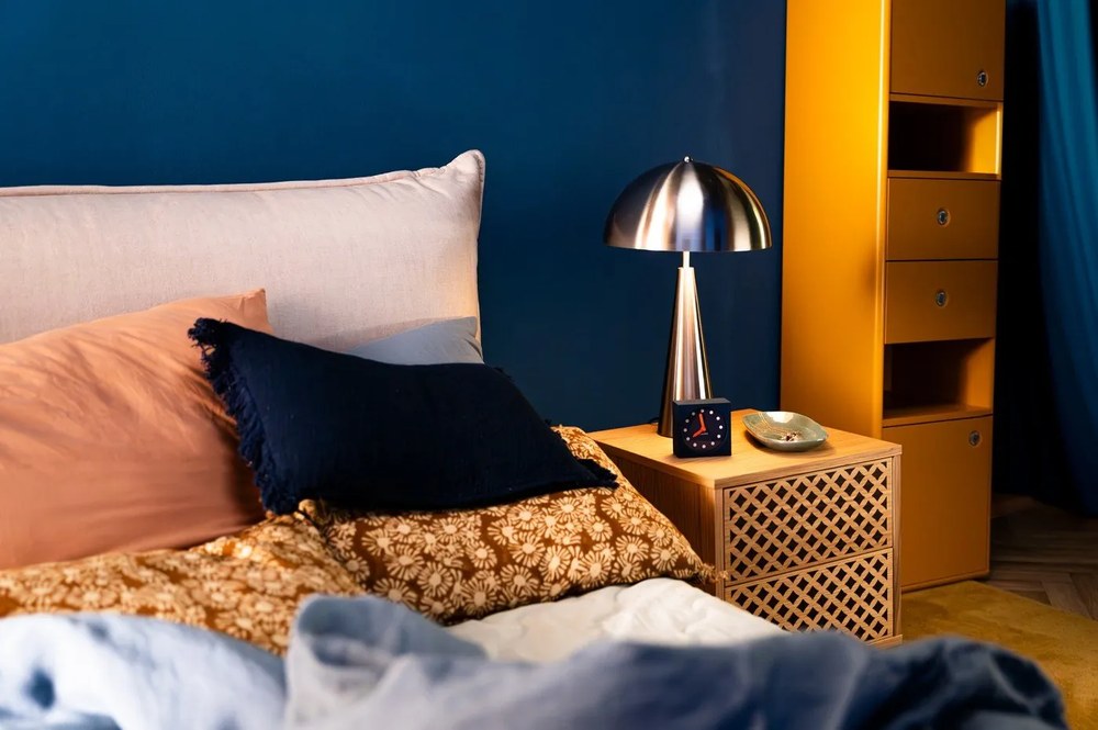 Настолна лампа в златист цвят, височина 51 cm Sublime - Leitmotiv