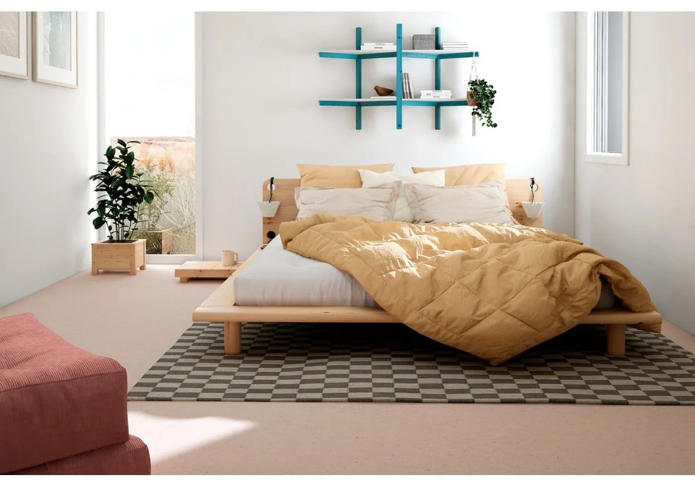 Комплект от 2 нощни шкафчета, изработени от борова дървесина в естествен цвят Natural Dock - Karup Design