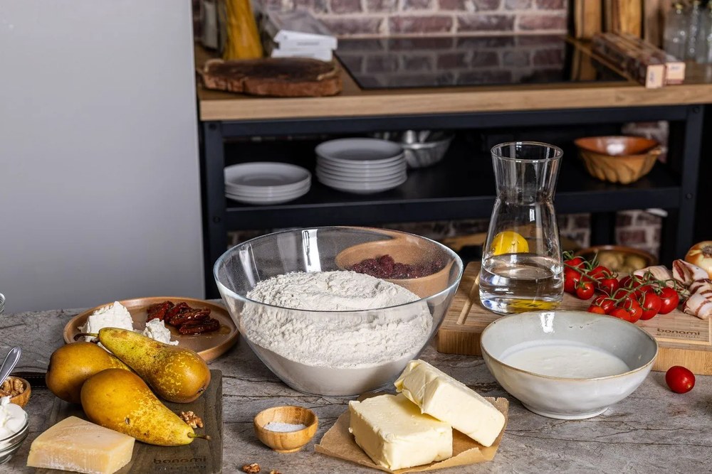 Комплект за вечеря от бежов каменна керамика 16 бр. Glosia - Bonami Selection