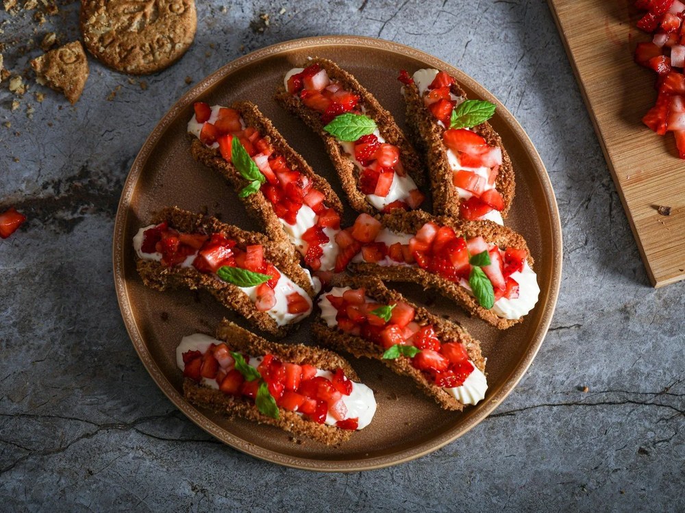 Керамичен тухленооранжев комплект от 12 части Malia - Bonami Selection