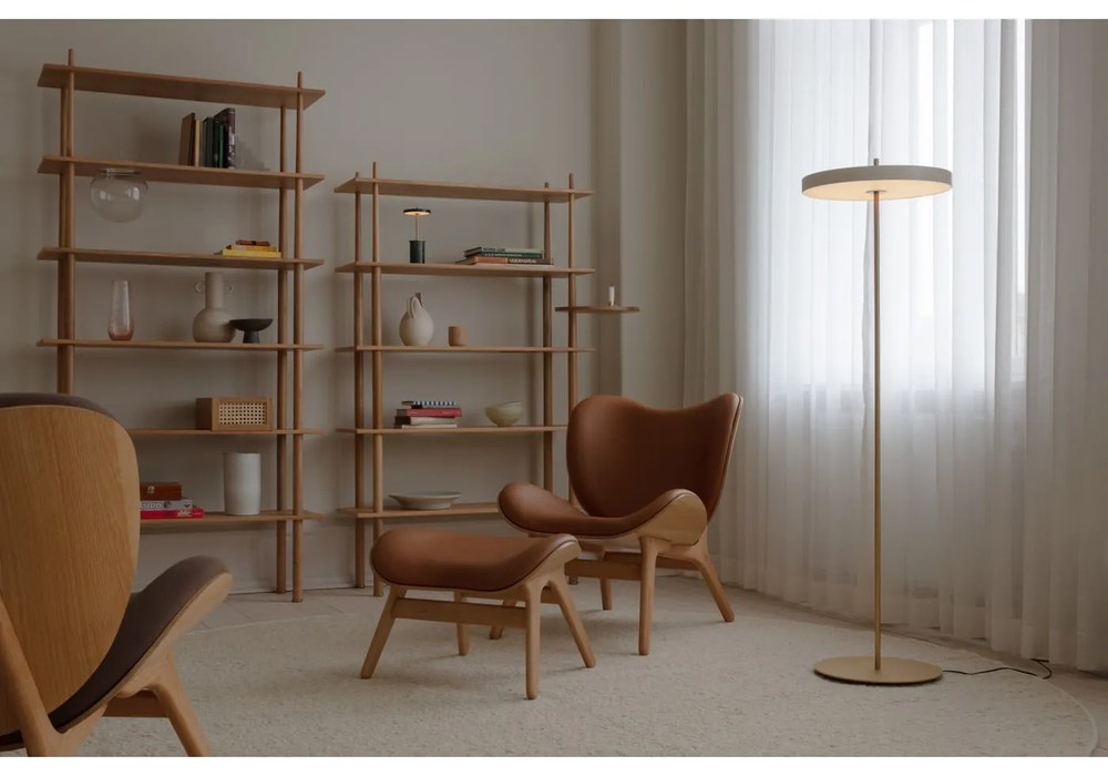 Зелена мраморна LED затъмняваща се настолна лампа с метален абажур (височина 25,5 cm) Asteria Move Mini – UMAGE