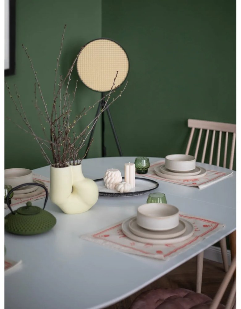 Керамичен кремав комплект от 18 части Malia - Bonami Selection