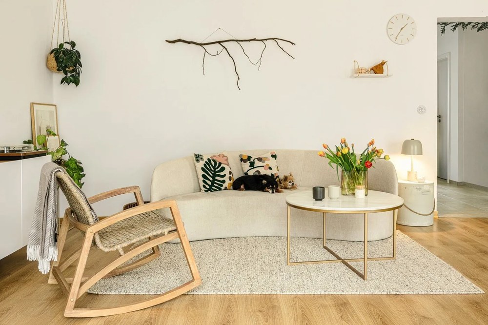 Светлосиво каре със съдържание на памук , 140 x 180 cm Ruby - Euromant