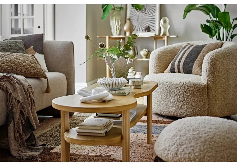 Бежово кресло от букле Bocca – Bloomingville