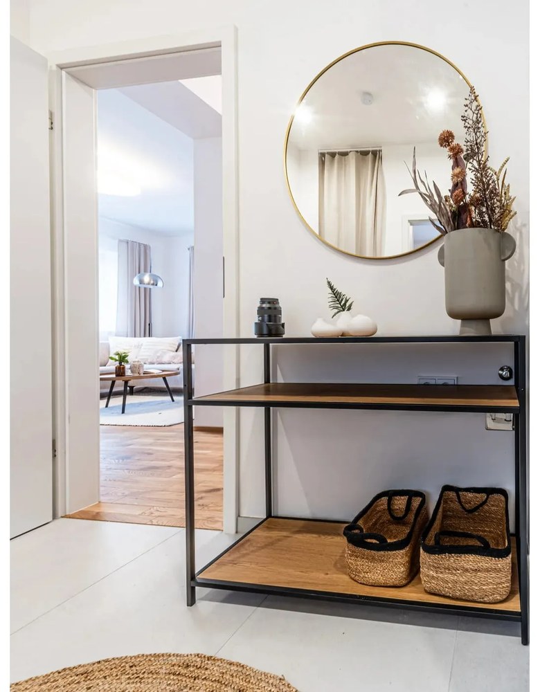 Черна конзолна маса 100x35 cm Seaford - Actona