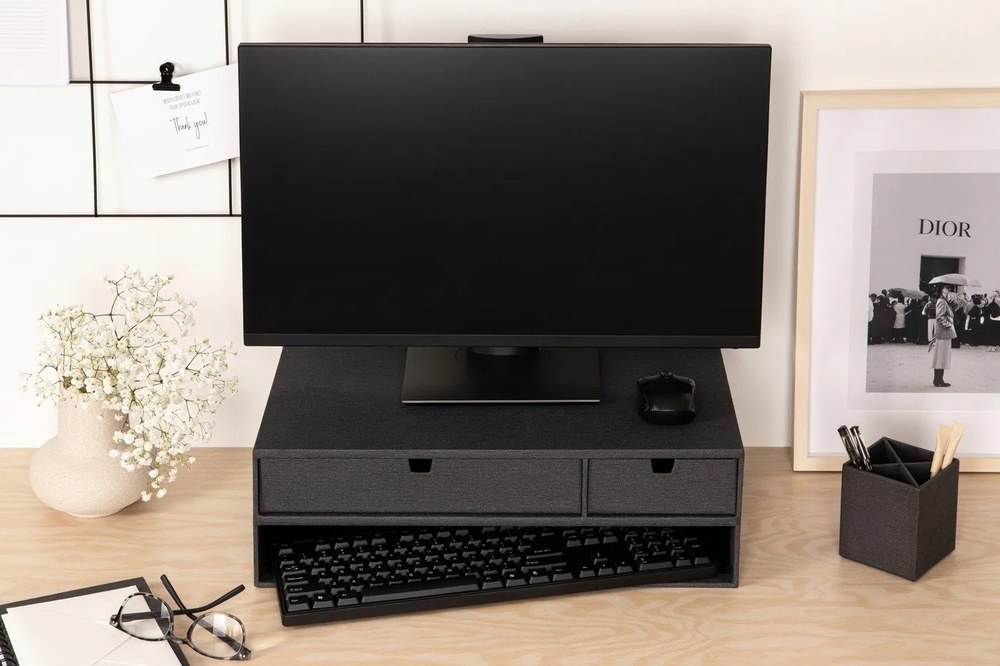 Картонен органайзер с чекмеджета за докумнети Ted Canvas Paper Laminate – Bigso