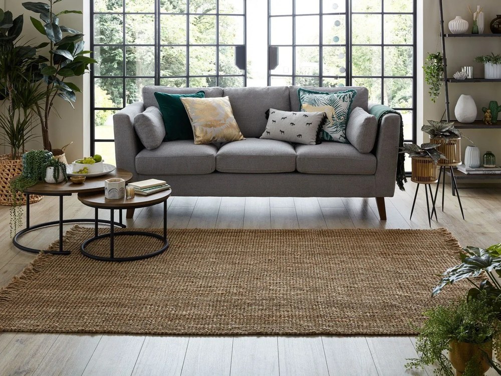 Кафяв килим от юта , 120 x 170 cm Jute - Flair Rugs