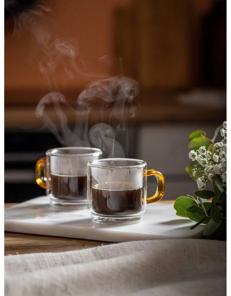 Комплект от 2 чаши с двойна стена , 80 ml Amber - Vialli Design