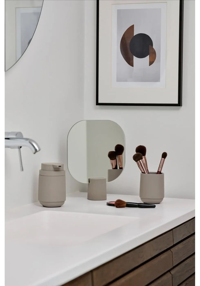 Бежов бетонен диспенсер за сапун Time - Zone