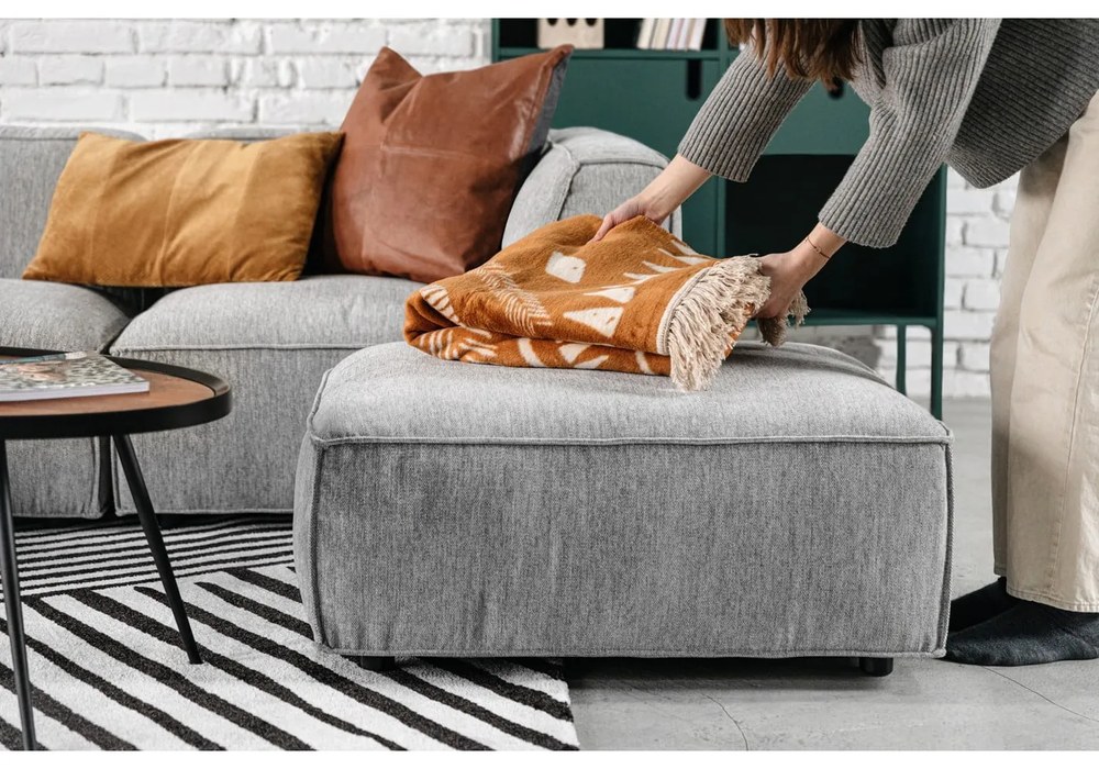 Кожена двустранна възглавница , 60 x 60 cm Lodge - Södahl