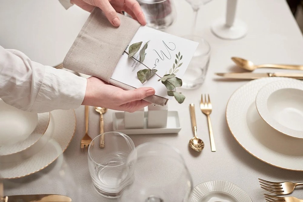 Прибори за хранене от неръждаема стомана в златисто 4 броя - Bloomingville