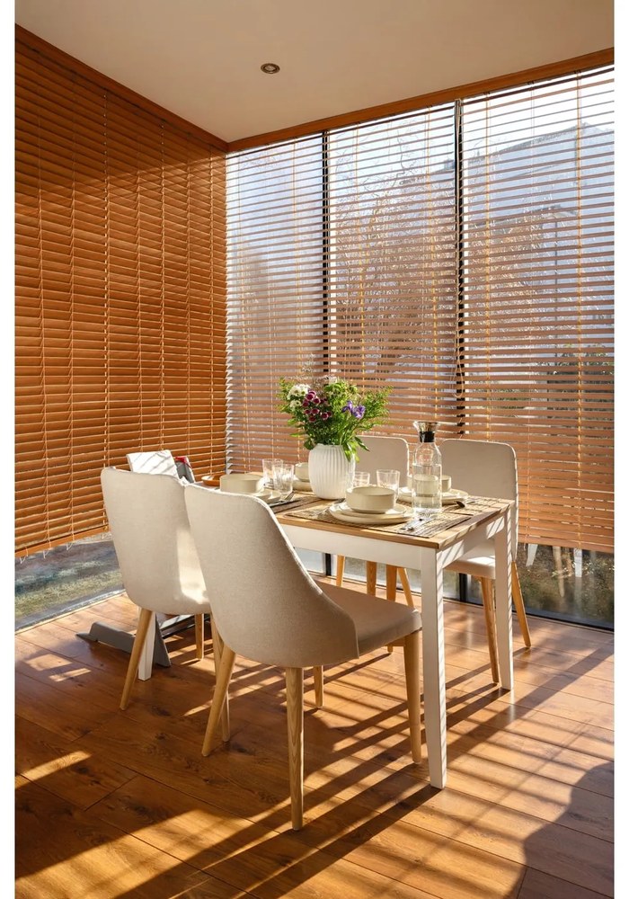 Сгъваема маса за хранене от бор с бяла конструкция , 120 (200) x 70 cm Brisbane - Bonami Essentials