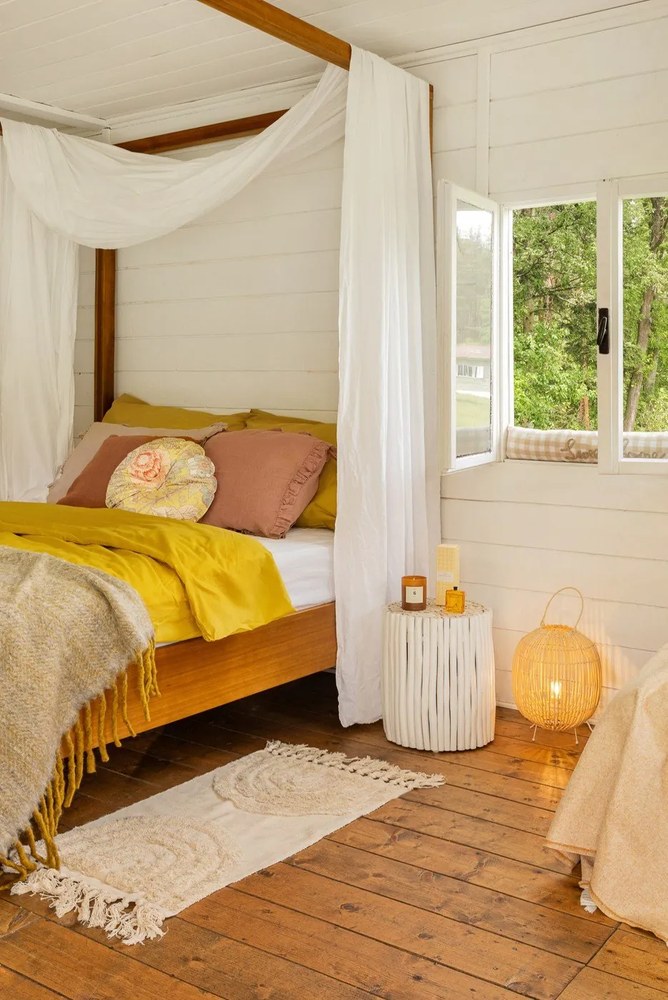 Ратанова настолна лампа - Casa Selección