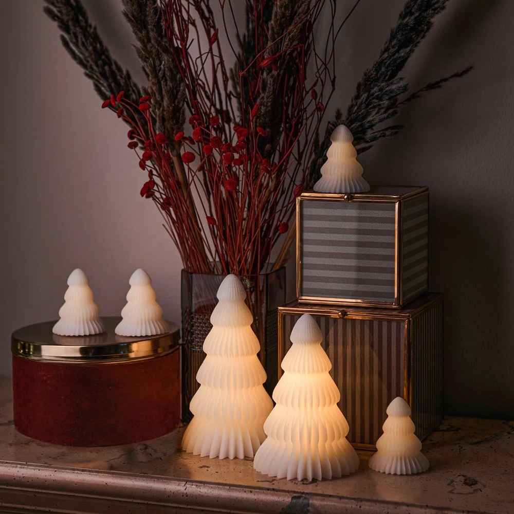 Бяла светлинна декорация ø 11 cm Claire - Siriu