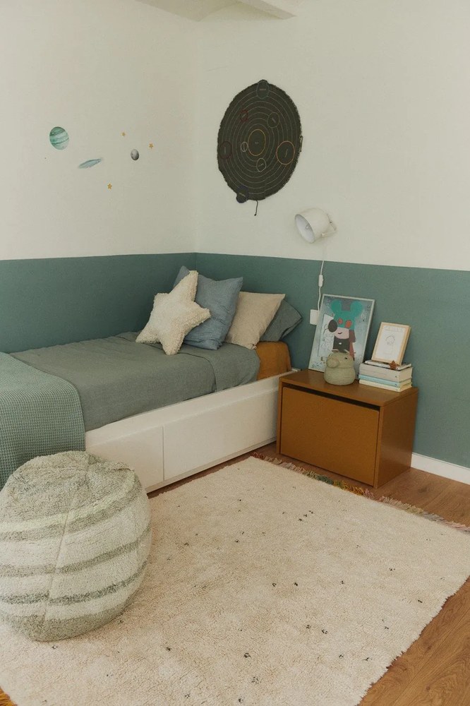 Светлозелен детски пуф Neptune – Lorena Canals