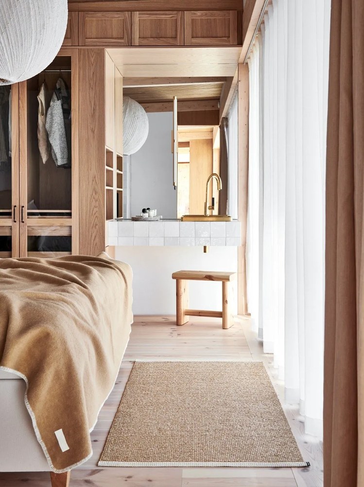 Бежова пътека за открито и закрито 60x150 cm Mono Light Nougat – Pappelina