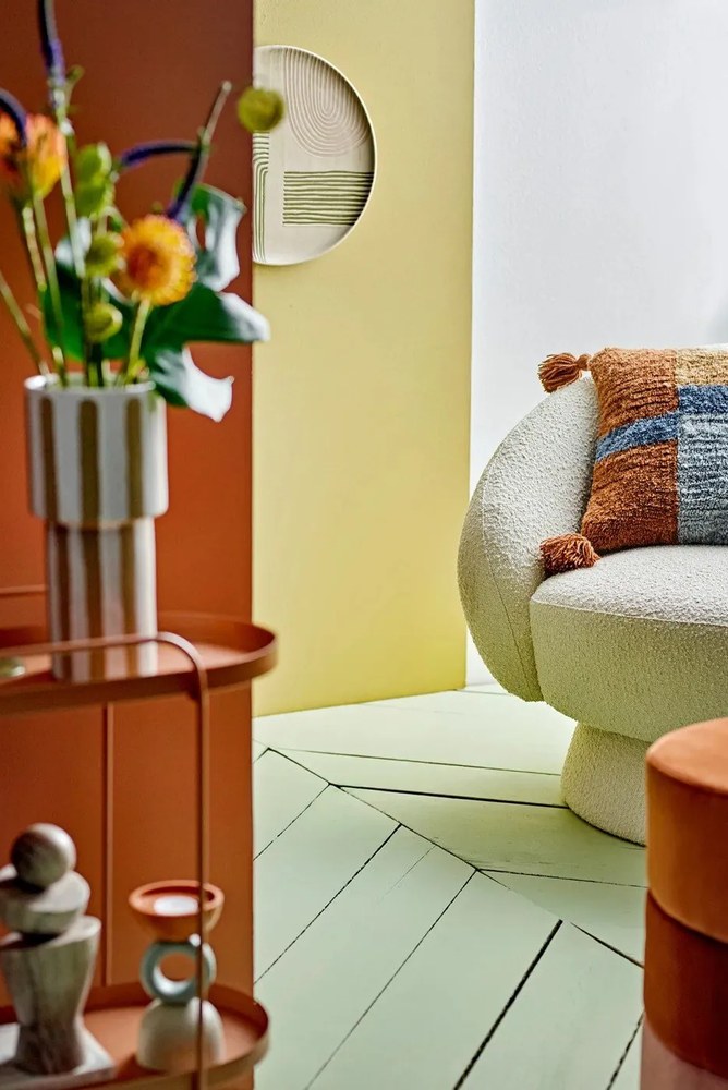 Бял фотьойл Ted - Bloomingville