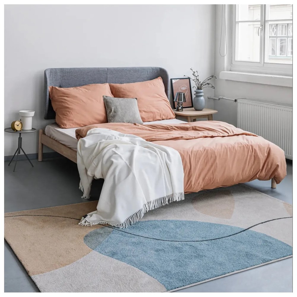 Кремаво одеяло със съдържание на памук Basics, 140 x 180 cm Plain - Euromant