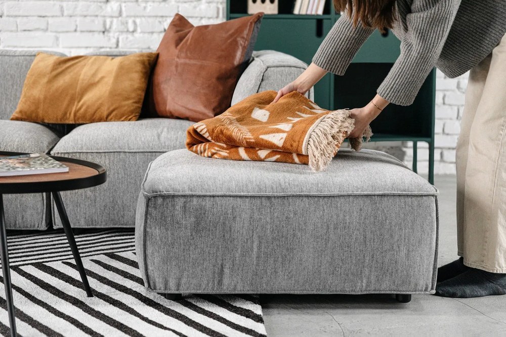 Кожена двустранна възглавница , 60 x 60 cm Lodge - Södahl