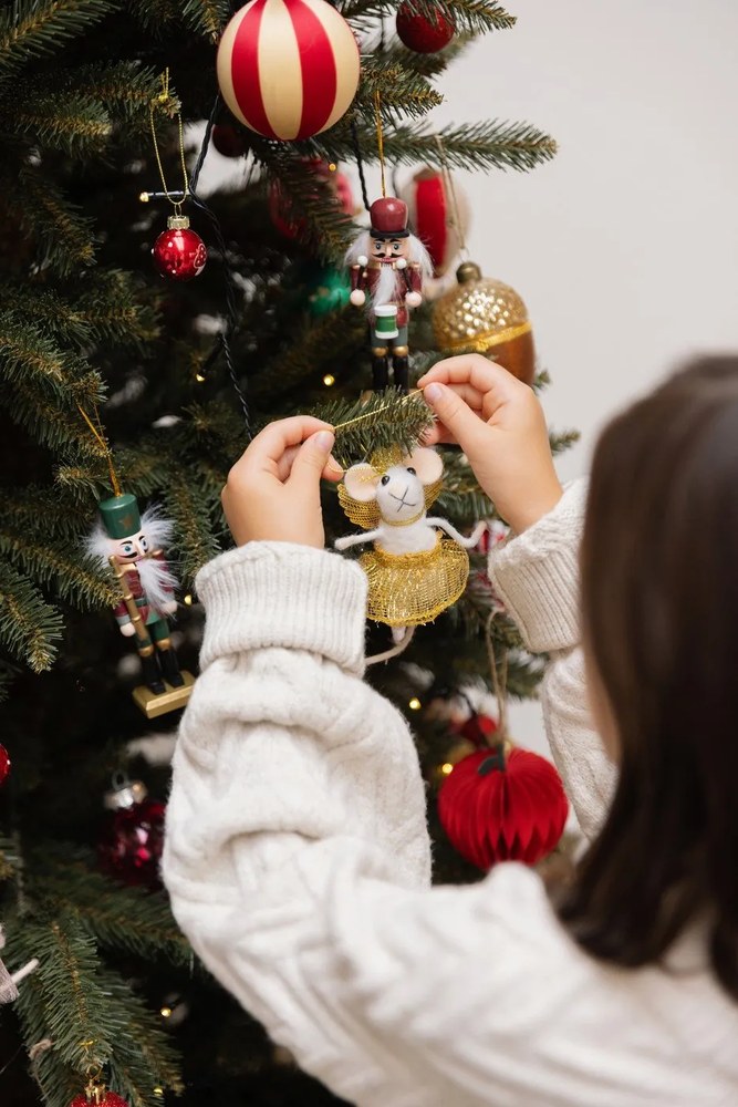 Стъклени ръчни изработени коледни топки в комплект от 12 бр. ø 3 cm Mushroom Mini – Sass &amp; Belle