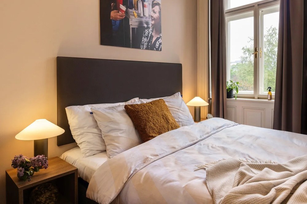 Светлосиво каре със съдържание на памук , 140 x 180 cm Ruby - Euromant