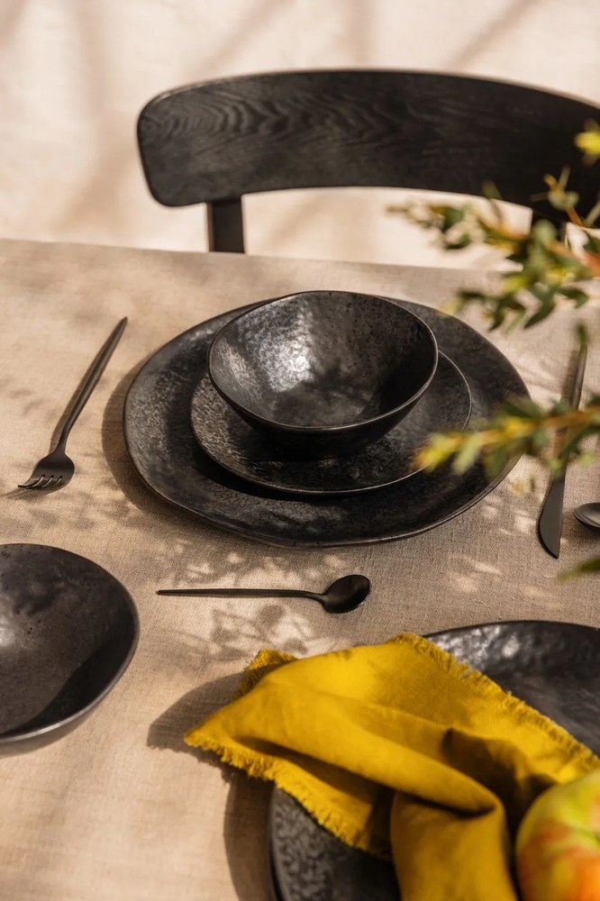 Глинен комплект за хранене 18 бр. Dark Moon – Bonami Selection