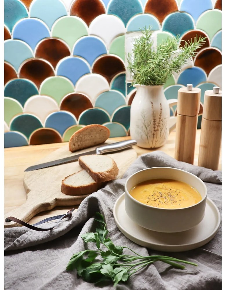 Керамичен кремав комплект от 12 части Malia - Bonami Selection