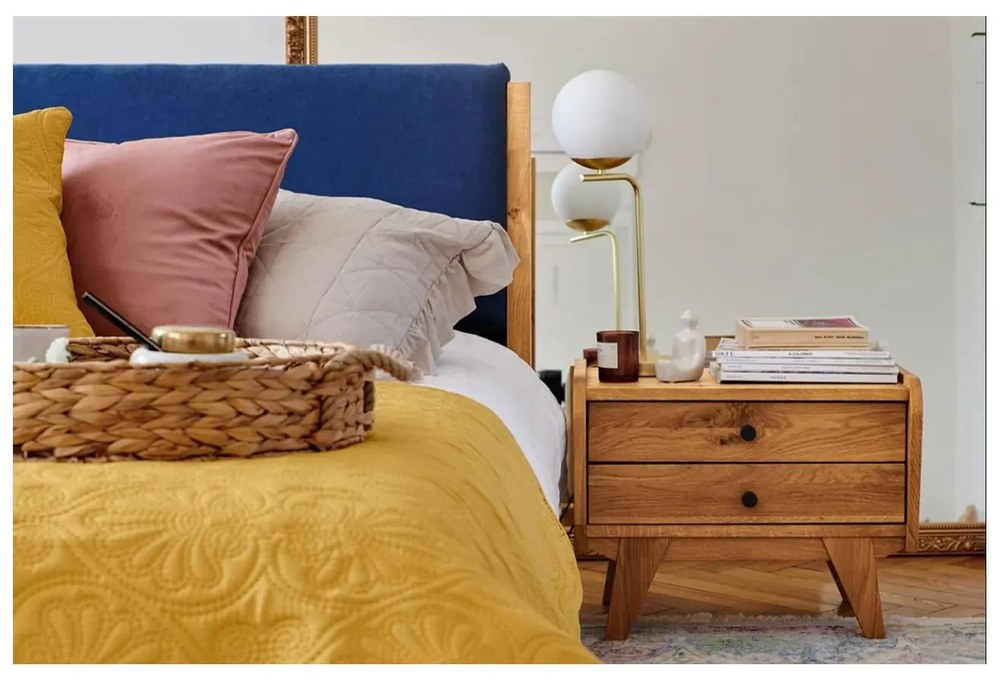 Нощно шкафче от дъбова дървесина Retro 1 - The Beds