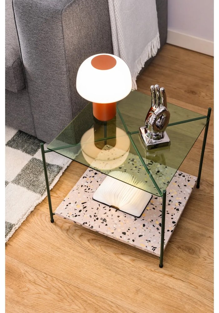 Стъклена странична масичка 42x42 cm Niche – Hübsch