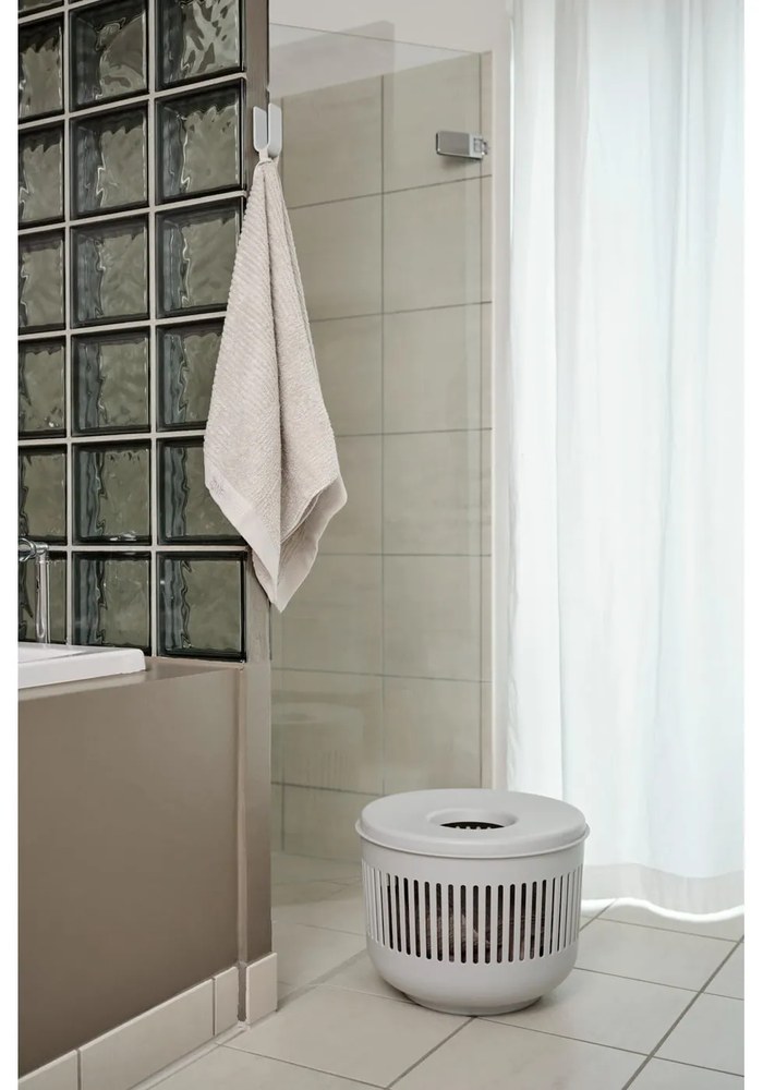 Светлосив пластмасов кош за пране 35 l Ume – Zone