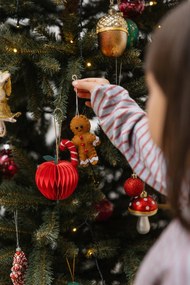 Хартиена Коледна украса ръчна изработена ø 8 cm Honeycomb Apple – Sass &amp; Belle