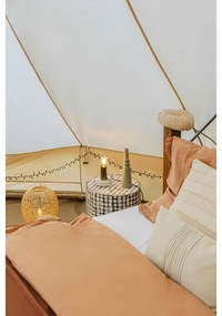 Естествено кафяво спално бельо за двойно легло от измит памук , 200 x 220 cm - Bonami Selection