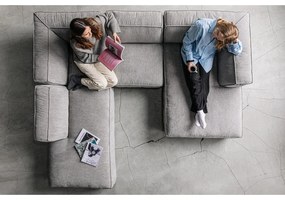 Светлосив диван с отворен модул, ляв ъгъл Fairfield - Bonami Selection