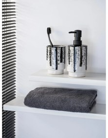 Черно-бяла керамична чаша за четки за зъби Subiza – Wenko