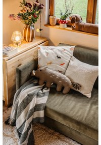 Тъмнозелен велурен разтегателен диван Olan - Innovation