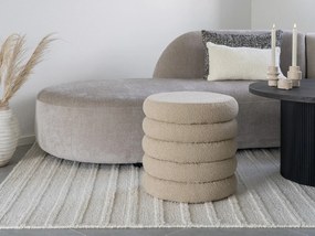 Бежова табуретка от плат bouclé Brooklyn - House Nordic