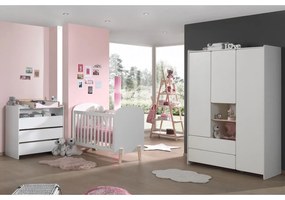 Бял детски скрин с чекмеджета Kiddy - Vipack