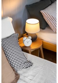 Тъмнокафява настолна лампа от керамика и плат, височина 29 cm Martin - Trio