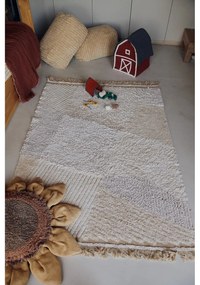 Бежово памучно детско килимче за игра 120x170 cm Farm Fields – Lorena Canals