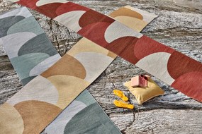 Пътека за открито и закрито в цвят жълта охра 70x270 cm Hill Ochre Pale Yellow – Pappelina